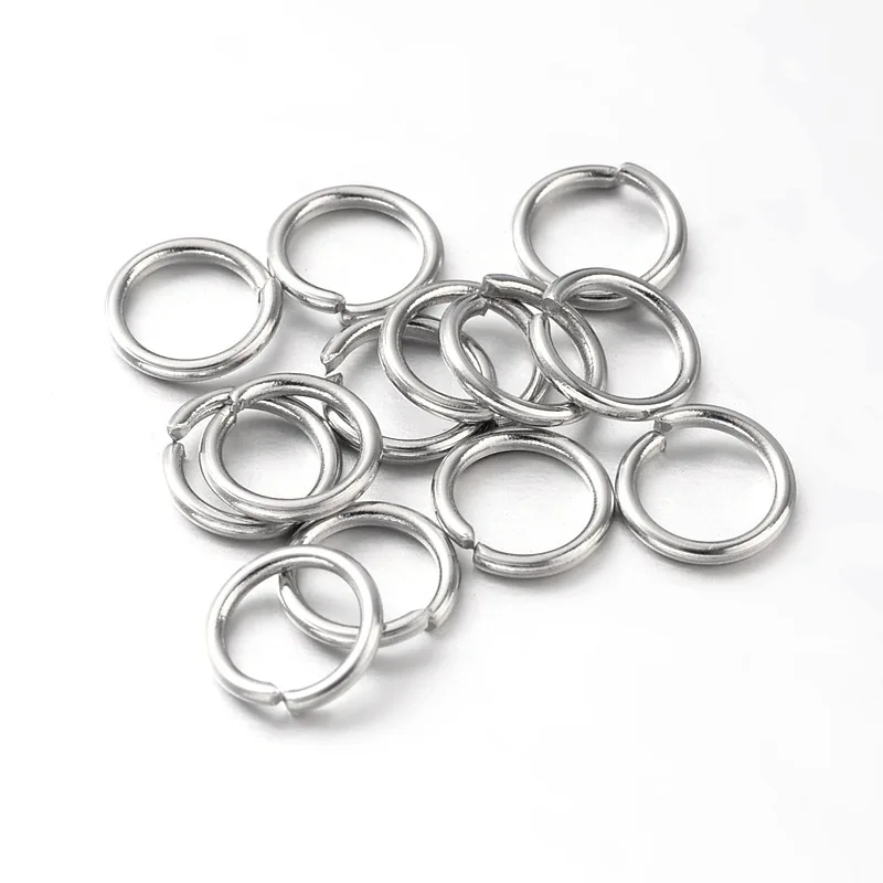 1000pcs Brass Open Jump Rings Single Loop Split Ring 4 5 6 7 8 10mm for Jewelry Making DIY Bracelet Necklace Findings