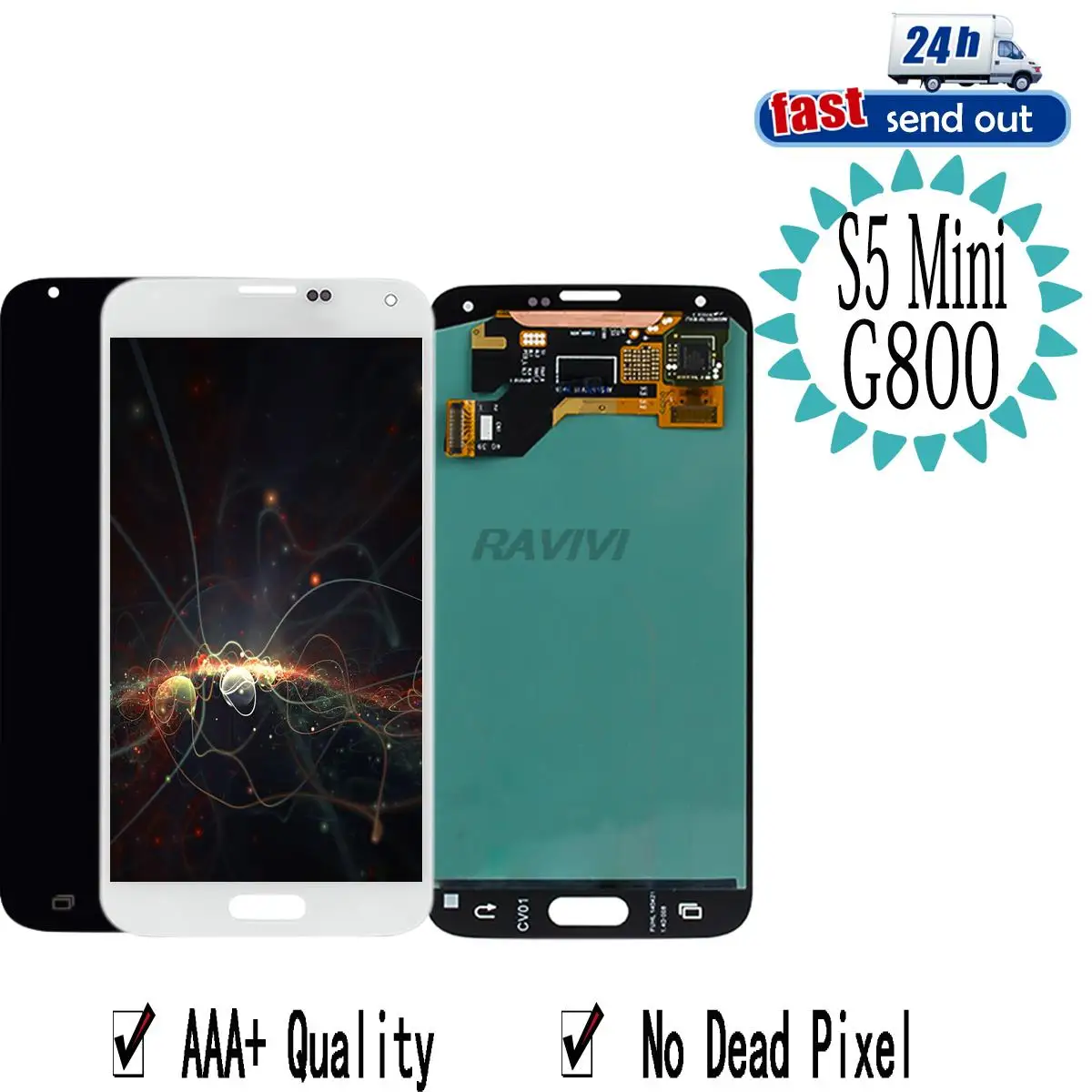 

G800F AMOLED For SAMSUNG Galaxy S5 Mini S5Mini G800 LCD Display Touch Screen Tested Digitizer Assembly G800H