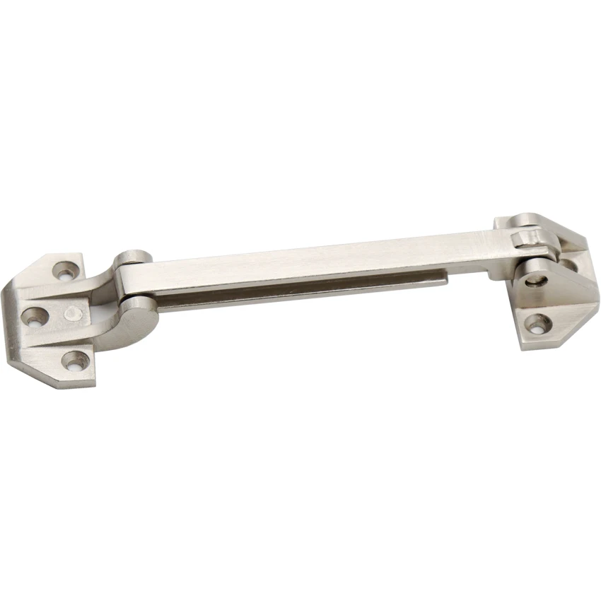 Security Swing Bar Door Guard Thicken Anti-theft Door Lock Bolt Heavy Duty Door Latch Guard for Home Hotel, Zinc Alloy