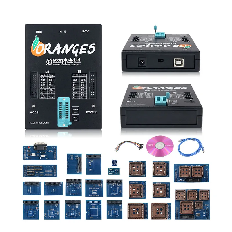 Orange 5 V1.38 Full Adapter Professional Full Packet Hardware Enhanced Function Software Orange5 Plus V138With Russian Orange 5