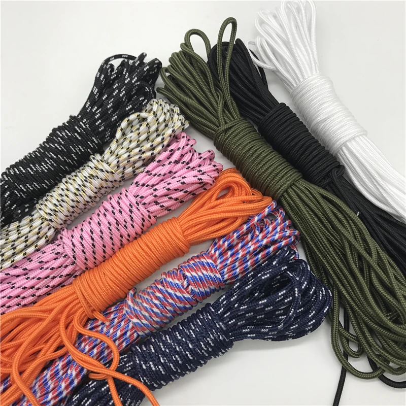 10Yards 3mm Parachute Cord Rope Lanyard Rope Mil Spec Type One Strand Climbing Camping Survival Equipment DIY Jewelry Making