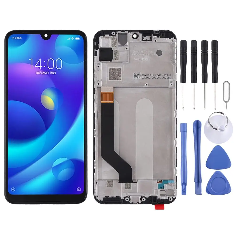 

LCD Screen and Digitizer Full Assembly with Frame for Xiaomi Mi Play(Black)