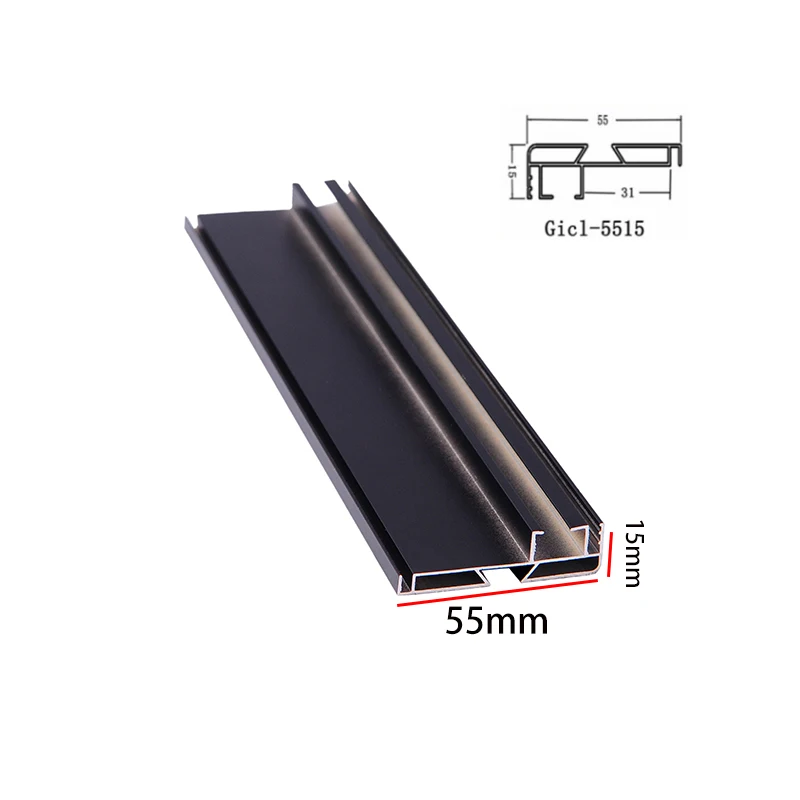 Módulo de pantallas LED 5515, 1 metro/unidad, 6 metros/lote, marco de aluminio, adecuado para pantallas de tiras interiores y semiexteriores P7.62, P10, P16