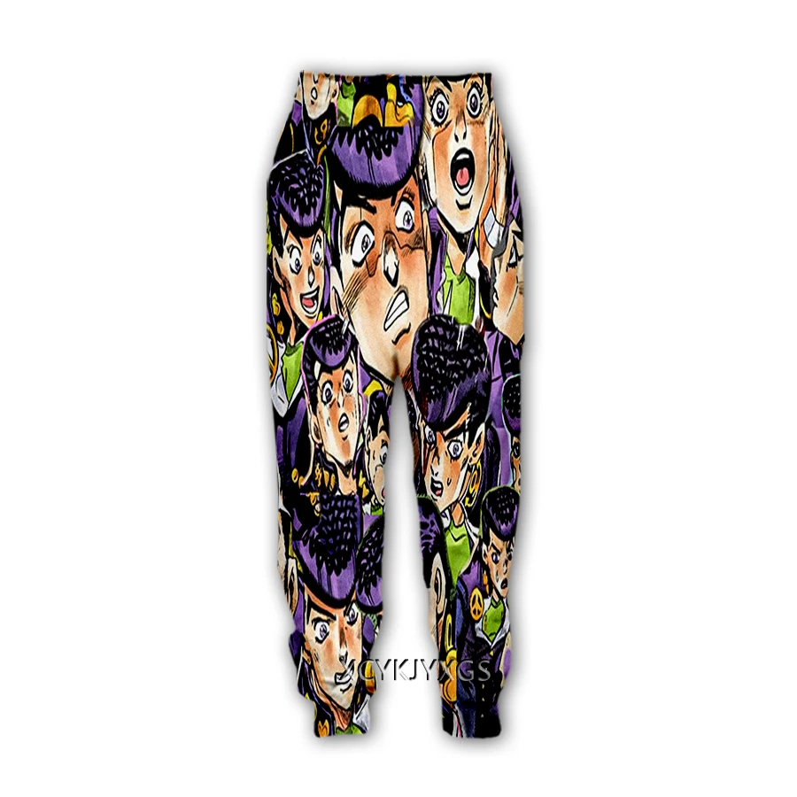 Giappone อะนิเมะผจญภัย Jojo Bizarre 3D พิมพ์สบายๆกางเกง Sweatpants กางเกงผู้ชายขาสามส่วน Sweatpants กางเกงจ๊อกกิ้งกางเกง Y88