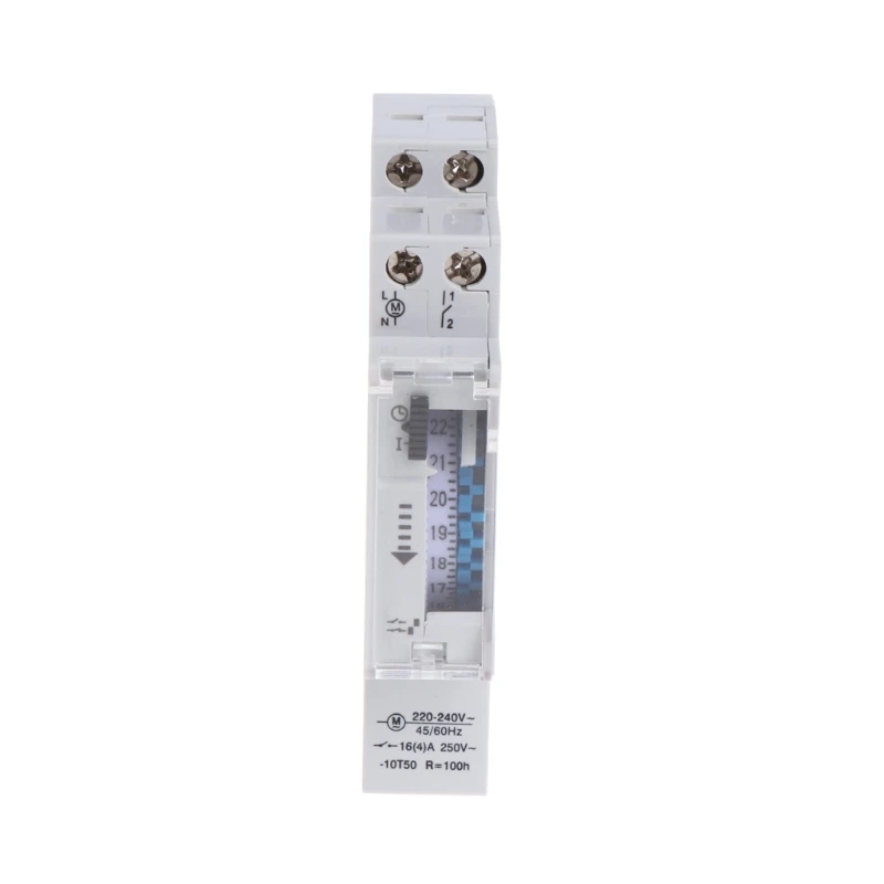 

Mechanical 24 Hours Programmable Din Rail Timer Switch Relay 110-240V 16A