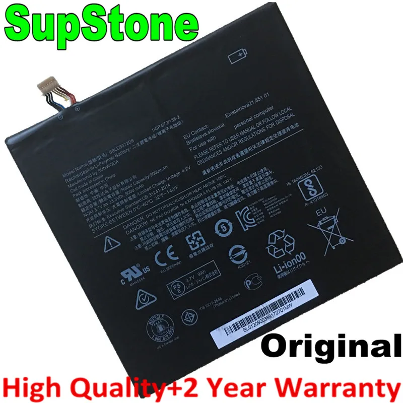 Supstone Original Novo Bbld3372d8 5b10n38140 Bateria do Portátil para Lenovo Ideapad Miix 32010icr Miix325-10icr 80xf000yge 80xf002hmz
