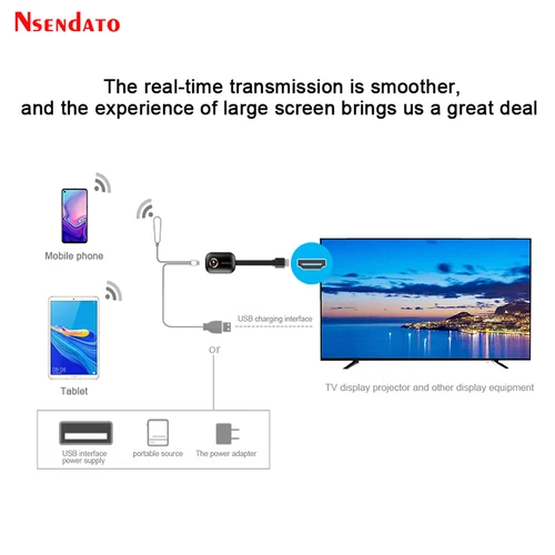Imagen 2 del producto Mirascreen-llave electrónica con Wifi para TV, Dongle inalámbrico con pantalla HD H.265, 4K, 2,4G/5G, para Miracast, Airplay, DLNA, para Android, IOS, G9 Plus