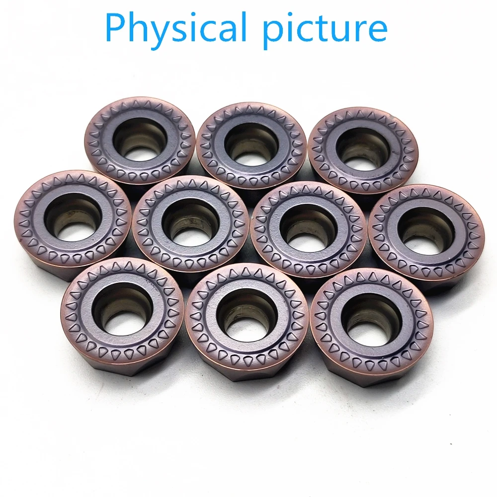 10 pz inserto in metallo duro JS JS VP15TF utensile per tornitura di metalli utensile per fresatura di macchine utensili CNC RPMT 1606 utensile per tornio