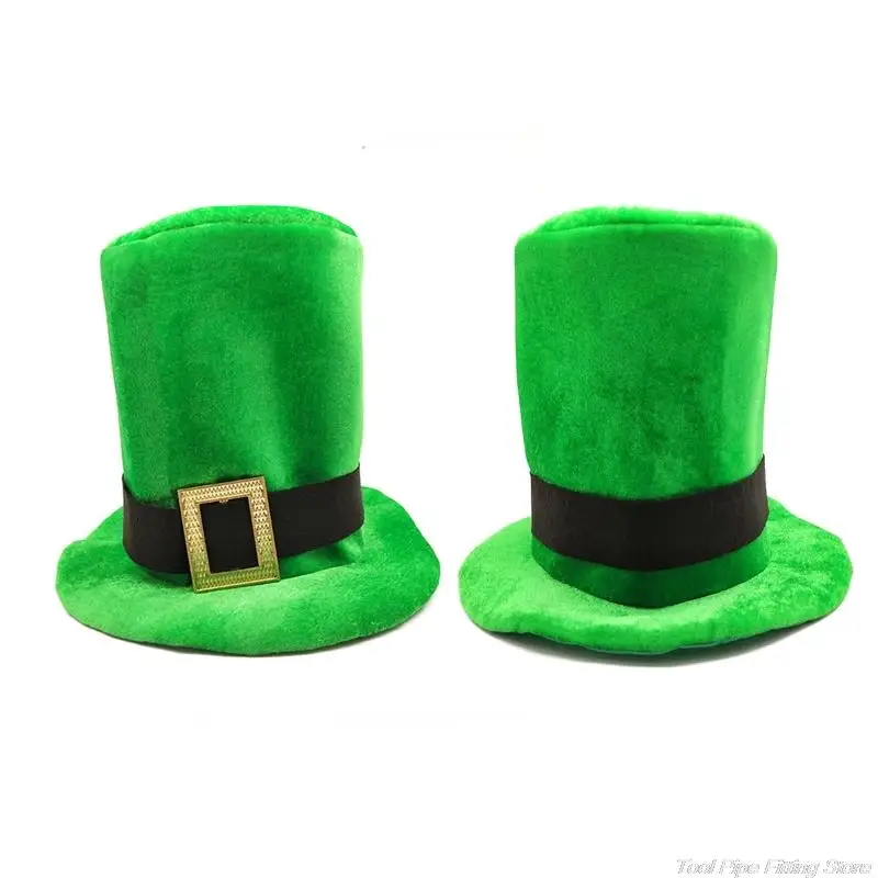 Patrick Day Irish Festival Hat Green Leprechaun Top Supplies for Home Festival Party Cosplay Costume Props wholesales