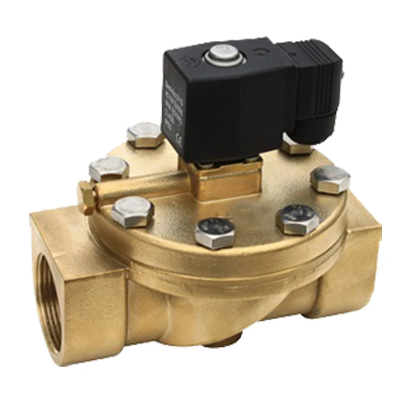 2MPa ، NC و 1.25 "صمام الملف اللولبي يعمل بمؤازرة هو خيار جميل للأجسام/المعقمات والضواغط ومضخات التفريغ