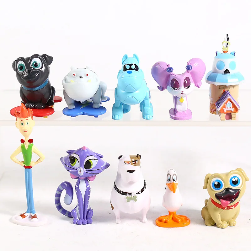 Puppy Dog Pals Bingo Rolly PVC Figures Kids Toys Gifts 10pcs/set