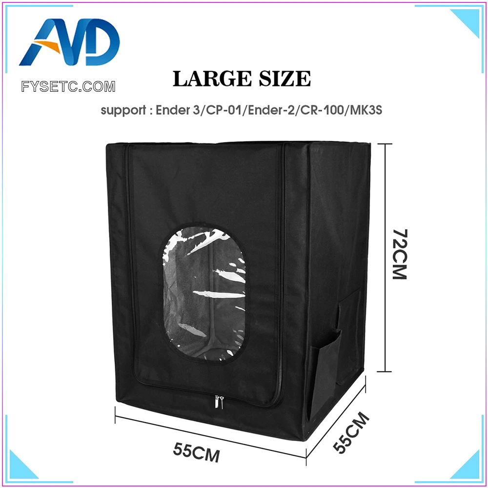 

FYSETC 3D printer protective cover insulation cover dust cover creasity 3D printer shell for Ender 3/CP-01/Ender-2/CR-100/MK3S
