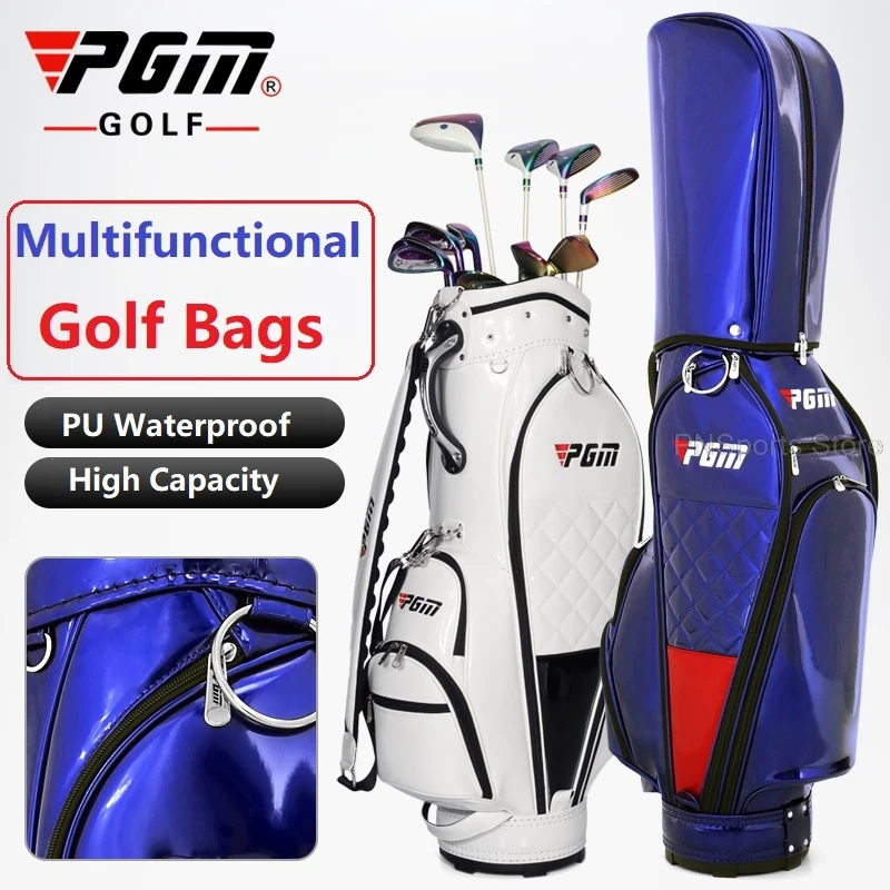 Pgm 2021 Golf Standard Bag Pu Waterproof Golf Bags Multi-Functional Aviation Packages Large Capacity Travel Pack 3 Colors