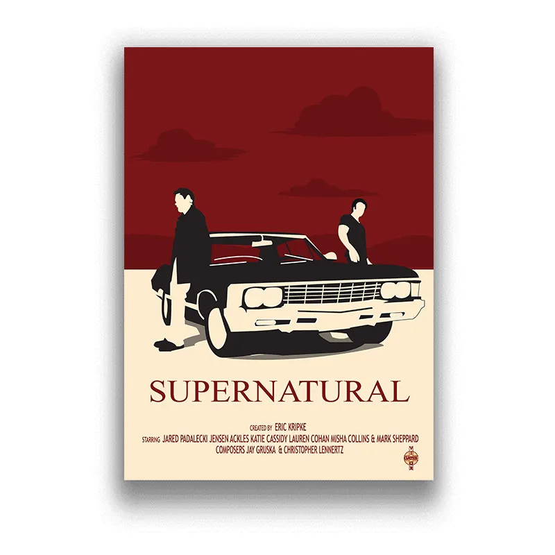 TV Play Series Supernatural Home Decor Bedroom Living Sofa Wall Decor Picture Quality White Coated Paper Poster