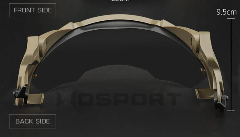 Tactical Helmet Flip Goggles Hunting Outer Suspension Helmet Windproof Waterproof Eye Protective Goggles Anti-frog Glasses