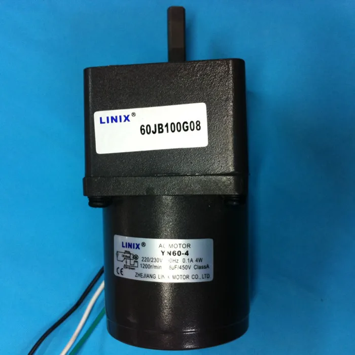 

3 lines Constant speed LINIX Gear reducer motor 60JB100G08 YN60-4 Deceleration new original