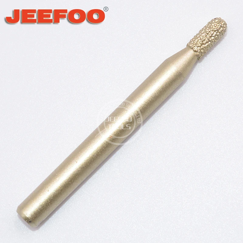 A3-6*4*9mm Jeefoo CNC Carbide Ball Nose Engrave Emery Bit Burr Stone Marble Granite