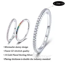 Sterling Silver CZ Engagement Ring #3