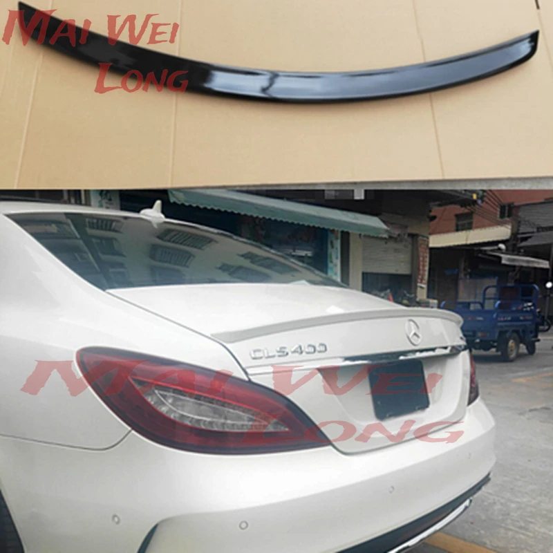 For Mercedes W218 2011-2016 CLS 260 300 350 400 High Quality ABS Plastic Rear Wing Roof Rear Box Decorated Spoiler