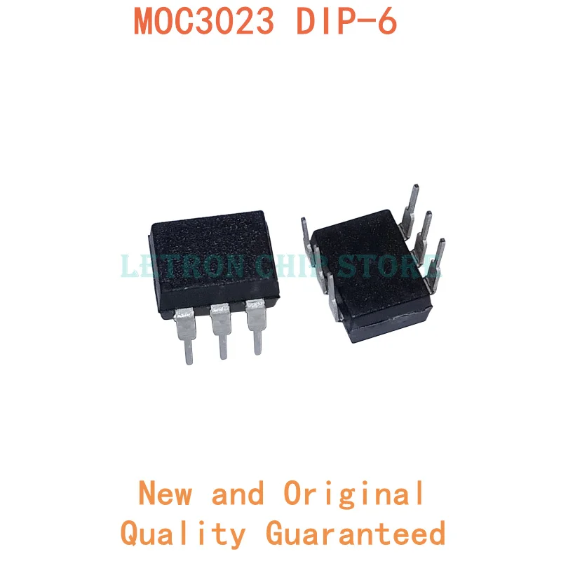 10PCS MOC3023 DIP6 MOC3023M DIP-6 DIP Optocoupler new and original IC Chipset