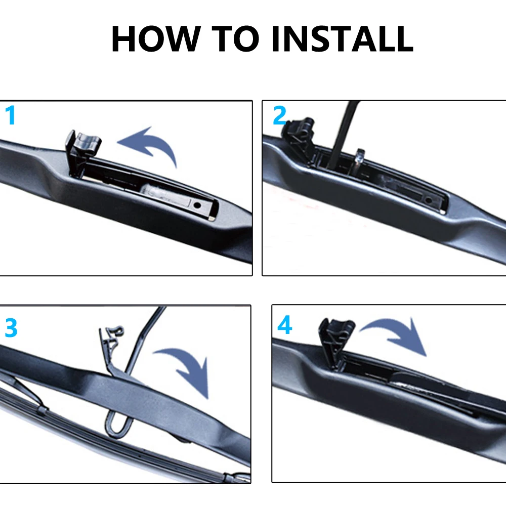 Spazzole tergicristallo per BMW X3 E83 2004 2005 2006 2007 2008 2009 2010 Parabrezza anteriore Tergicristalli Accessori auto Adesivi