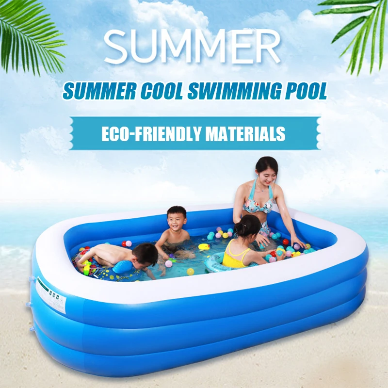 Household outdoor inflatable swimming pool piscina children adult swimming pool toys to increase the thickening ocean ball pool