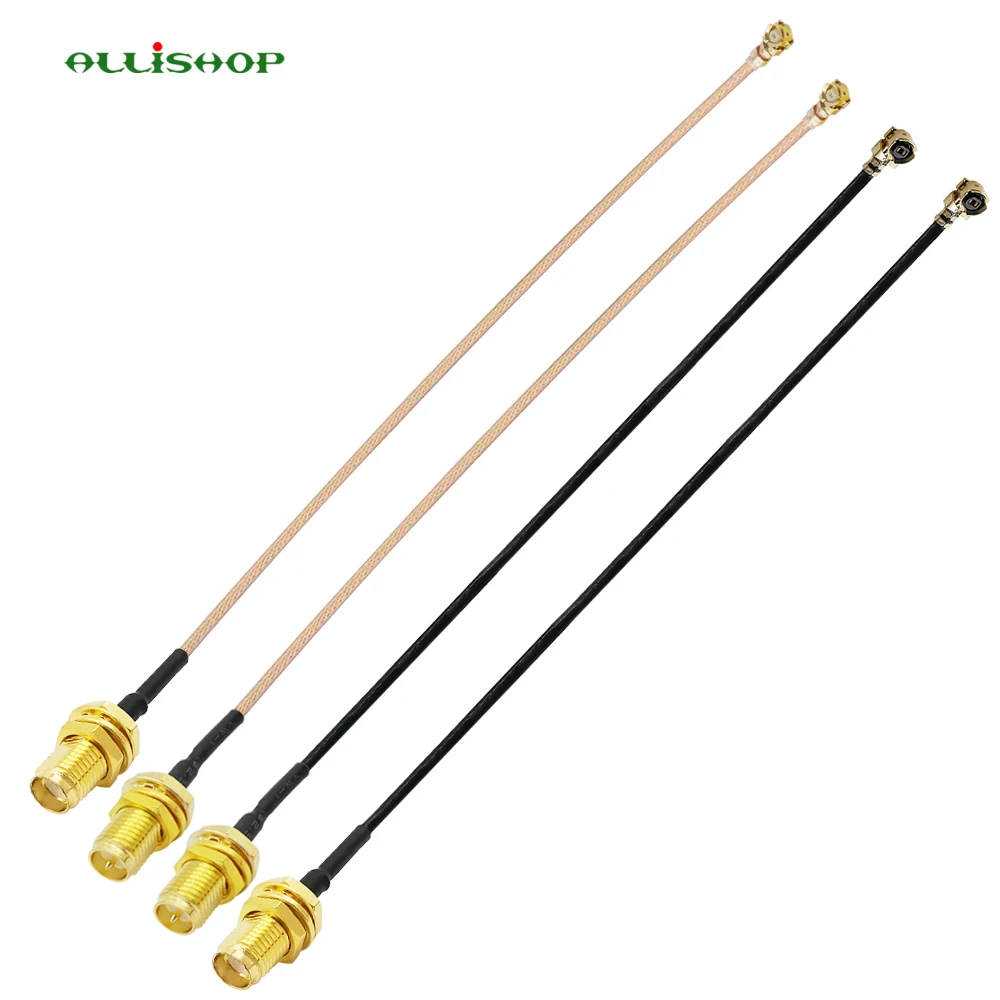 ALLiSHOP sma pigtail Jumper RP SMA żeński do U.FL IPX RG178 1.13 gniazda kablowe jack złącza adapter do routera Wi-Fi GPS AP