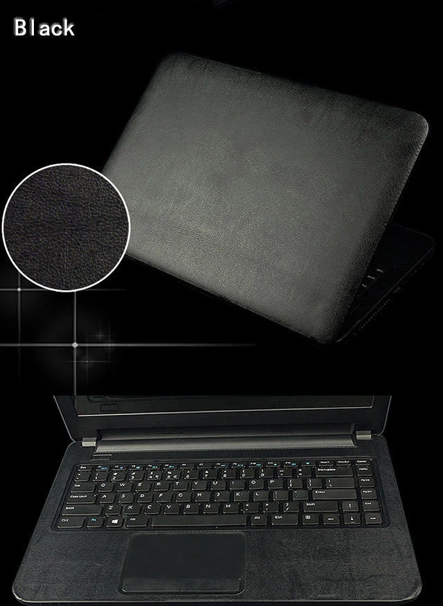 

KH Laptop Carbon fiber Crocodile Snake Leather Sticker Skin Cover Guard Protector for HP 15-D101TX 15"