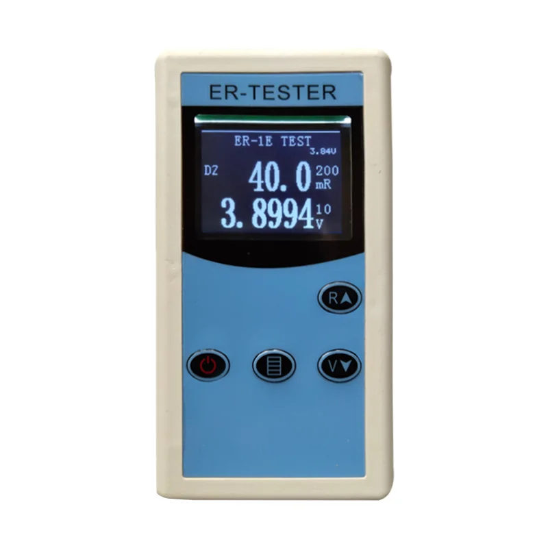 Four Wire ER-1E Internal Resistance Tester Lithium Nickel Metal Hydride Button Battery AC Milliohmmeter