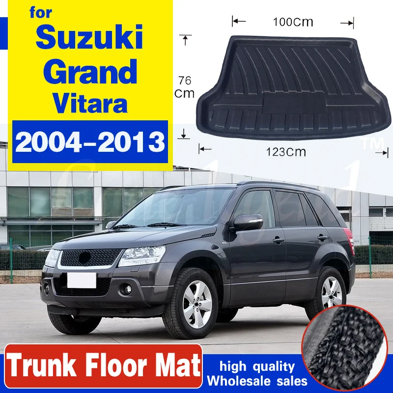 For Suzuki Grand Vitara 2004-2013 cargo Liner Tray Car Rear Trunk Cargo Mat Floor Sheet Carpet Mud Protective Pad