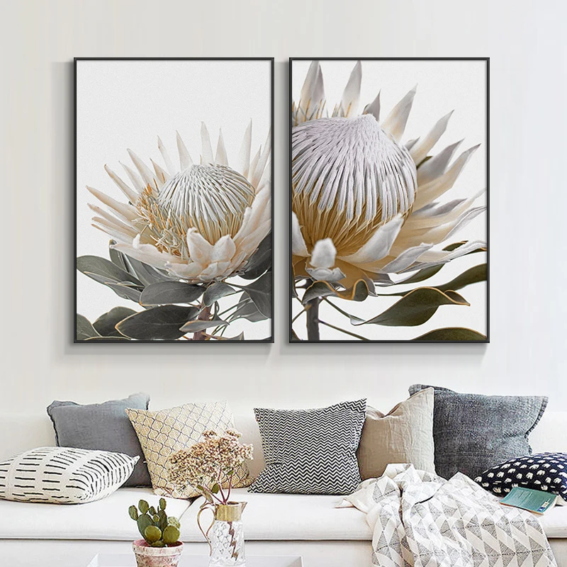 

Beautiful Flowers Canvas Interior Paintings Aesthetic Room Decor Modern Scandinavian Landscape Wall Art Posters Pictures Prints