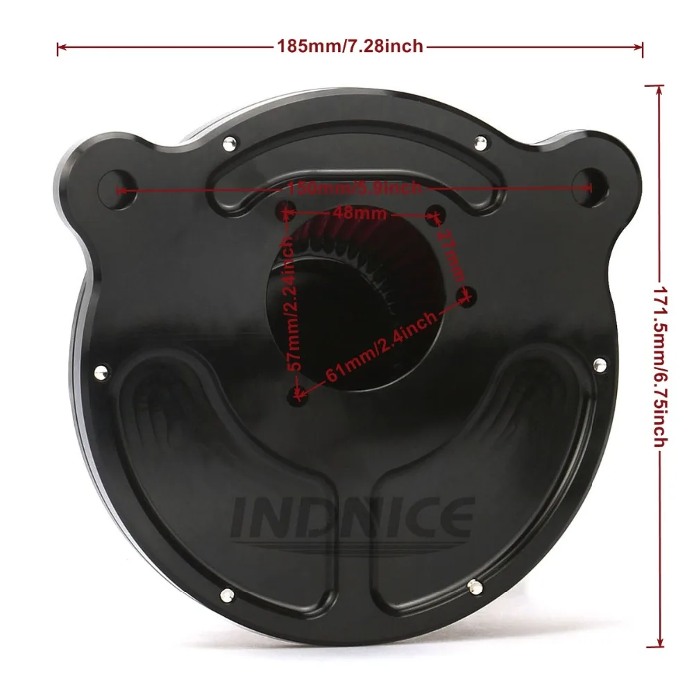 For harley dyna air cleaner kit air intake filter 1997-2017 fat street bob 1997-2015 softail 97-07 Touring
