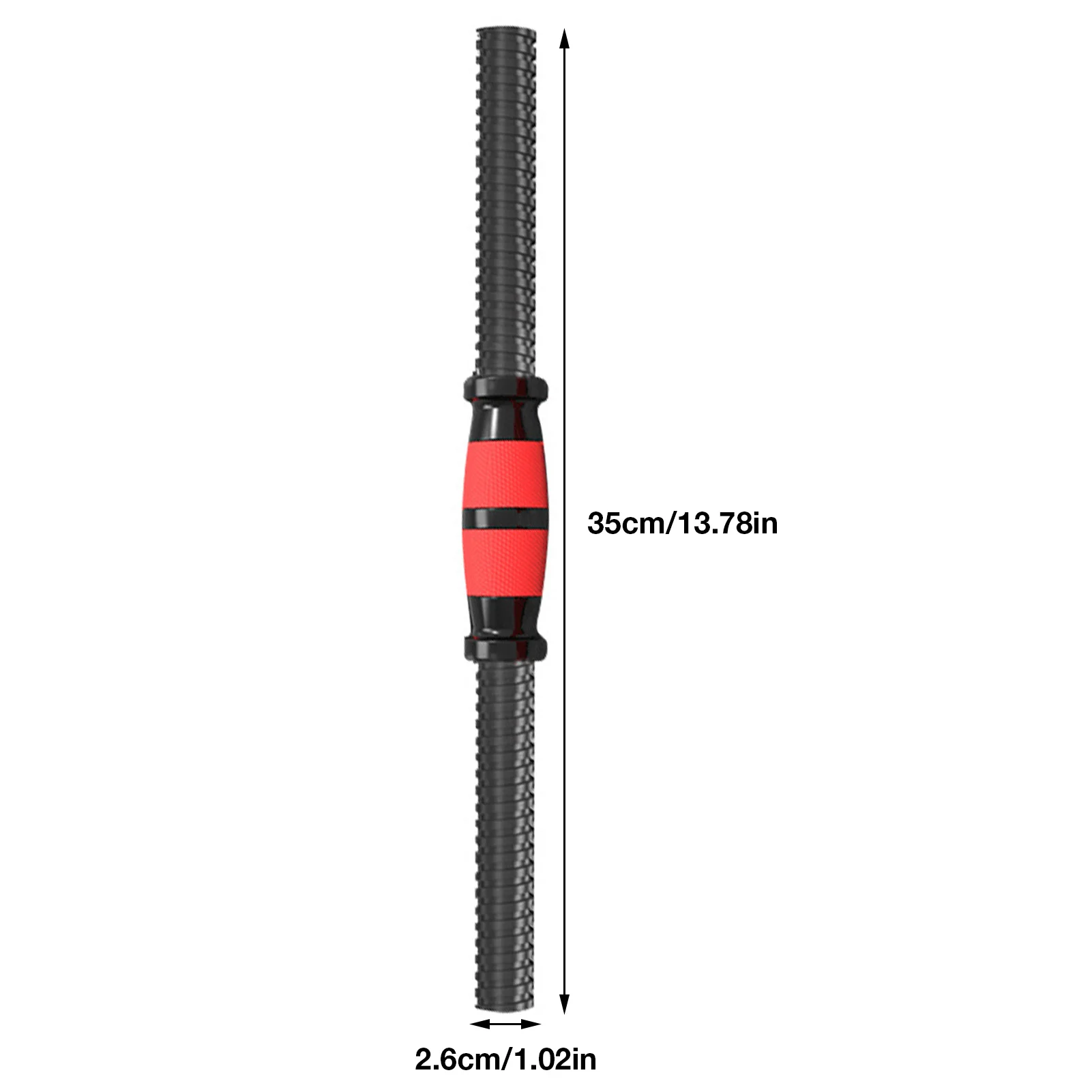 1 paio di barre per manubri da 35CM barre per bilanciere manubrio che collegano il tubo in acciaio con superfici antiscivolo Standard con collari