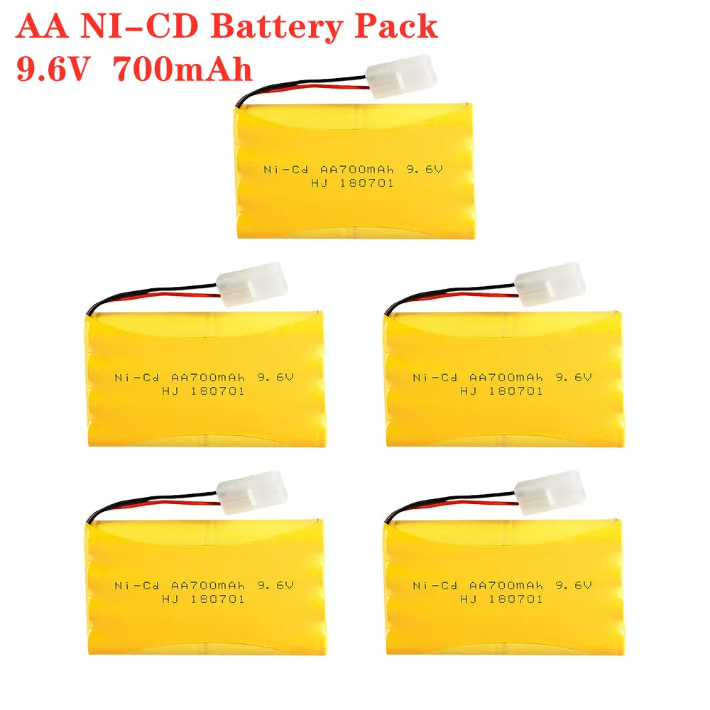 9.6v 700mah NiCD 충전식 배터리 Rc 완구 자동차 보트 건 탱크 기차 로봇 전기 조명 보안 공장 예비 부품, NiCD 충전지 Rc 장난감 자동차 보트 건 탱크 기차 로봇 전기 조명