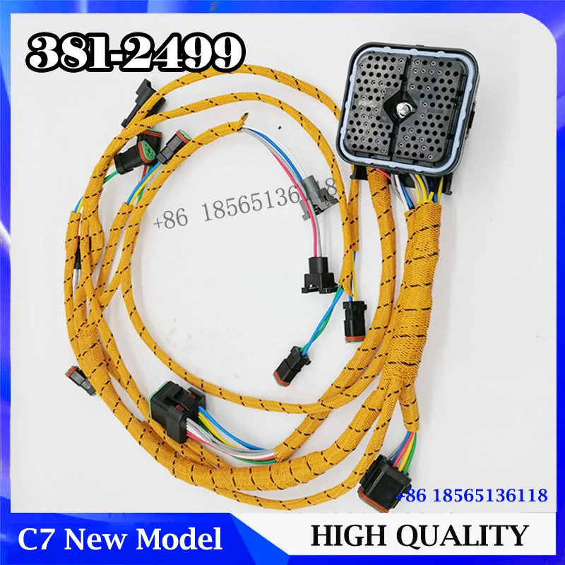 E324D E326D E329D Excavator C7 EFI Engine Wiring Harness 381-2499 for Caterpillar C7 New Model Harness 3812499