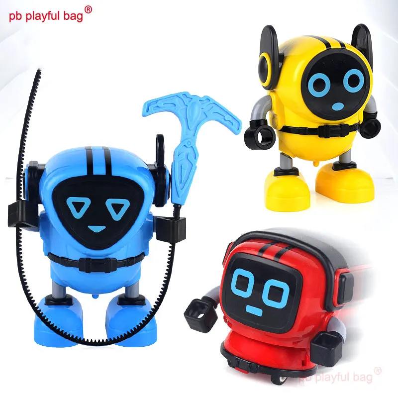 PB Playful Bag Fingertip rotating stay wire gyro robot three in one Combat ejection gyro Children's Toys Creative gifts UG177