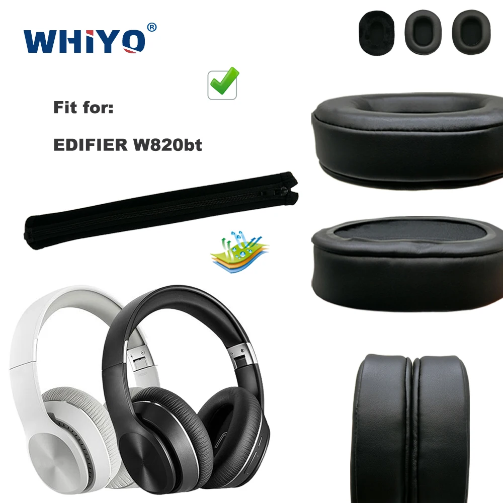 Cuscinetti auricolari di ricambio per EDIFIER W820bt W-820bt W 820 bt parti di cuffie cuscino in pelle velluto paraorecchie cuffia