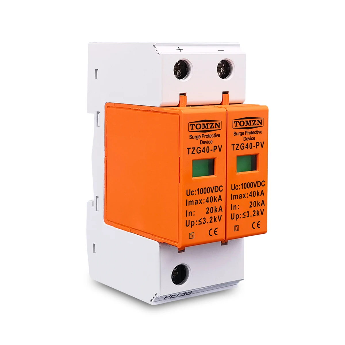 Dispositivo protector contra sobretensiones doméstico SPD DC 1000V 20KA ~ 40KA