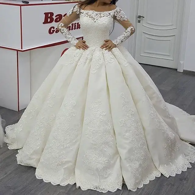 

drop shipping Bridal Gowns Cap Sleeve Lace Applique Flowers A-Line Wedding Dresses 2025 casamento louisvuigon robe de mariage