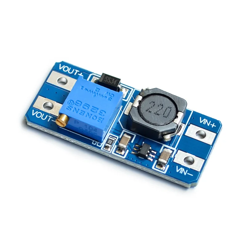 6pcs/lot MT3608 2A Max DC-DC Step Up Power Module Booster High Quality Power Module for Arduino 3-5V to 5V/9V/12V/24V