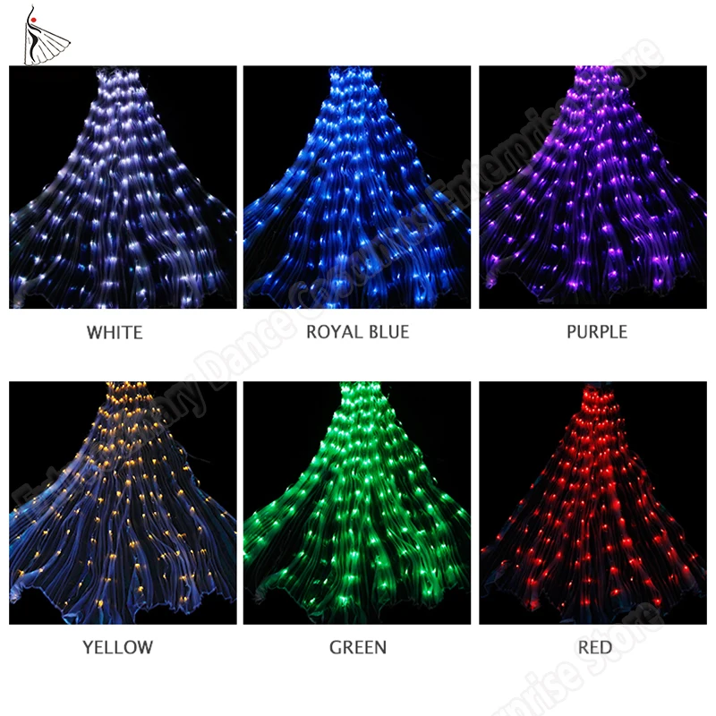 New Isis Wing Led Dance Adults Props 360 Angle LED Wing Butterfly Belly Dance lamp Sticks Performance Accessories 7 Colors