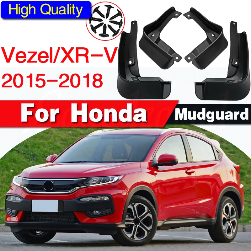 

Set Molded Car Mud Flaps For Honda XR-V XRV Vezel 2015 2016 2017 2018 Splash Guards Mud Flap Mudguards Fender 4PCS