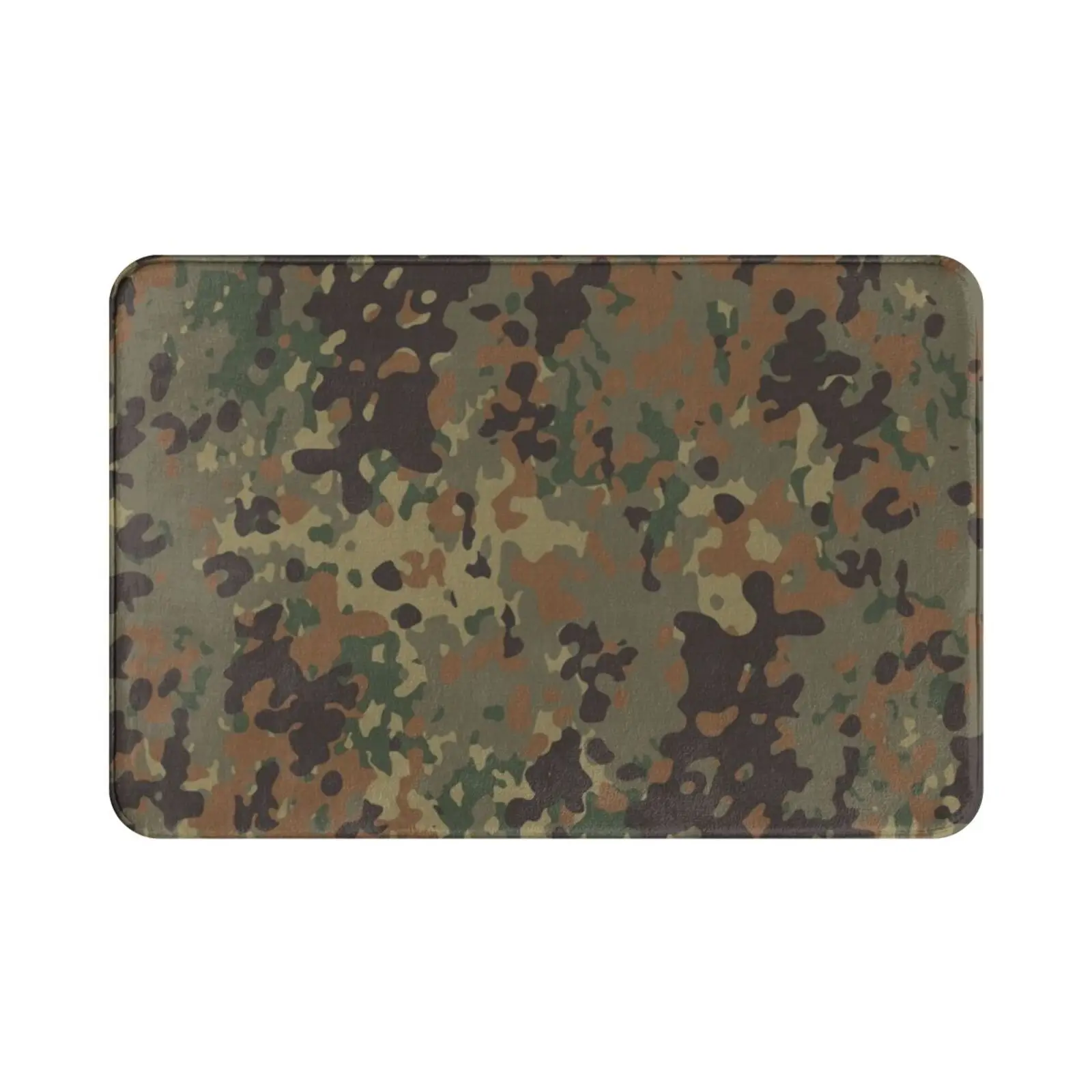 Flecktarn Pattern Camouflage Carpet Mat Rug Cushion Soft German Germany Bundeswehr Fleck Flecktarn Tarnung Camo