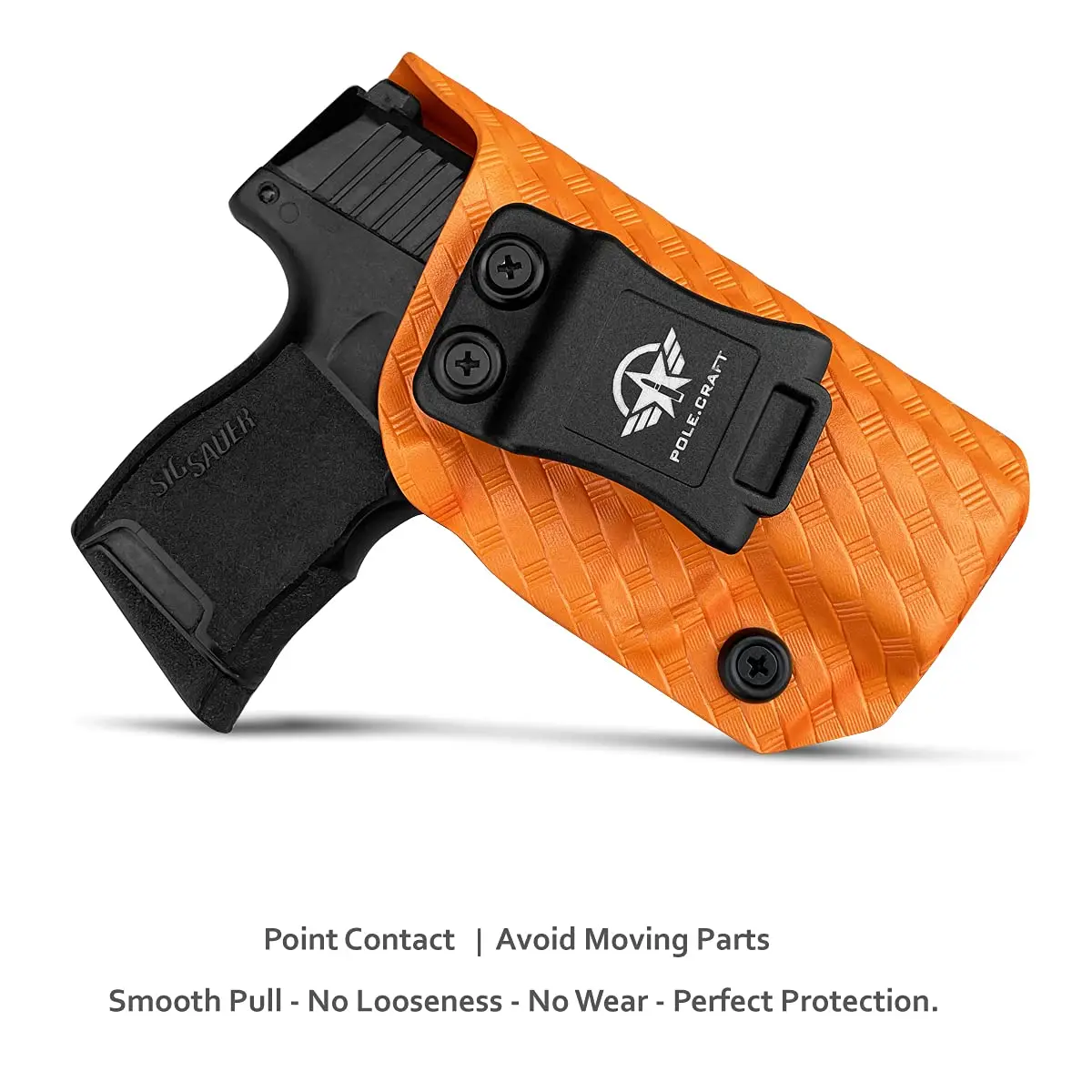 POLE.CRAFT Sig P365 Holsters, P365 SAS Holster, Carbon Fiber Kydex Holster IWB for: Sig Sauer P365 / P365 SAS Pistol