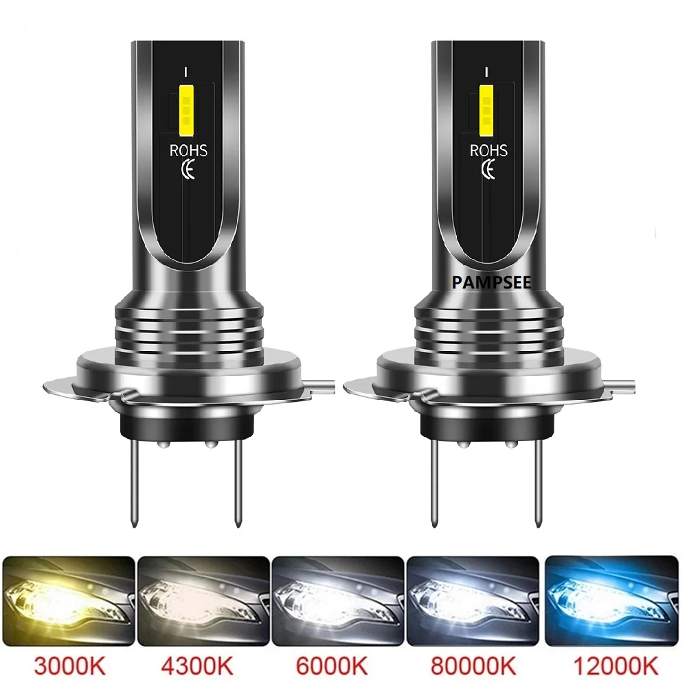 2Pcs H4 H7 H11 H8 LED Car Headlight Bulbs 3000K 6000K PSX24W 9005 HB3 9006 HB4 H10 Auto Lights Automobile Driving Fog Lamp