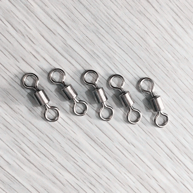 Conector giratorio plateado para señuelos de pesca de cobre fino - imagen 2