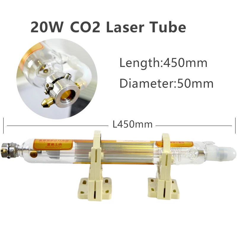 20w Glass laser tube 60 W 80W 100 W 150W 300W CO2 for laser engraving machine