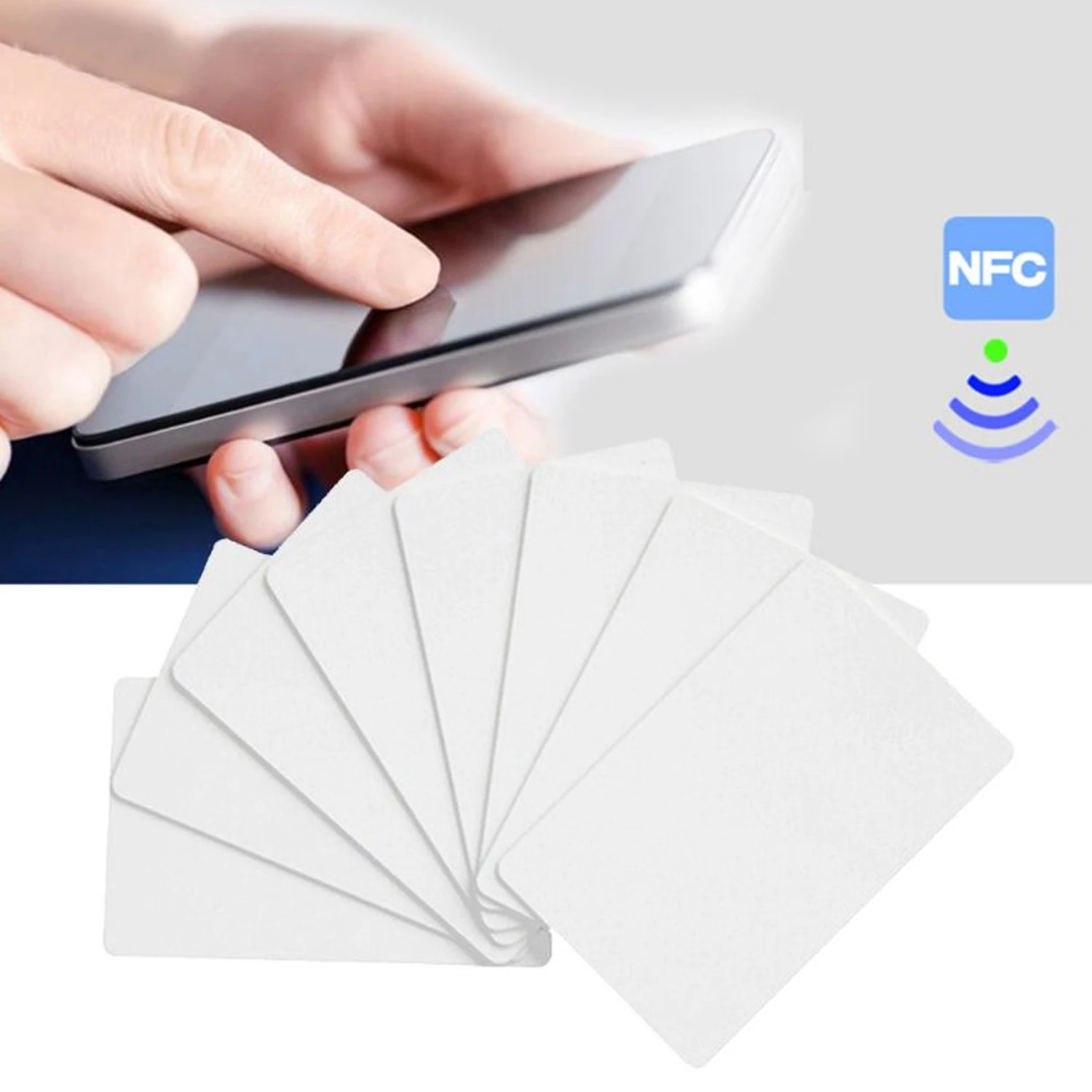 

50PCS NFC Cards Rewritable Blank PVC Ntag215 NFC Cards Compatible with Tagmo Amiibo Games All NFC-Enabled Smartphones Devices