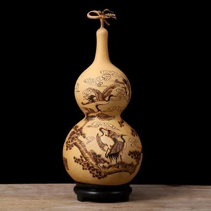 

Chinese Style True Gourd Pyrography, Artwork, Household, Bedroom, Living Room, Office Gift