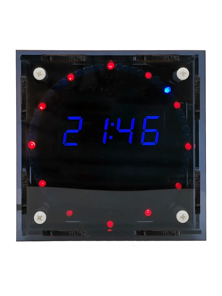 

Electronic clock DIY kit 5v circuit board production parts assembly light-control 51 MCU alarm clock training element